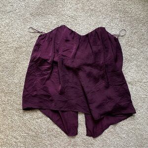 Purple Strapless Top